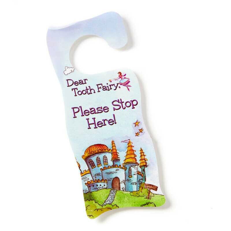 Tooth Fairy Door Hanger - Fairyland Blue