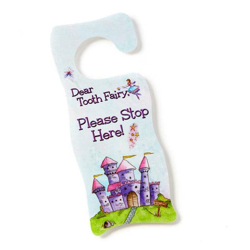 Tooth Fairy Door Hanger -Fairyland Pink