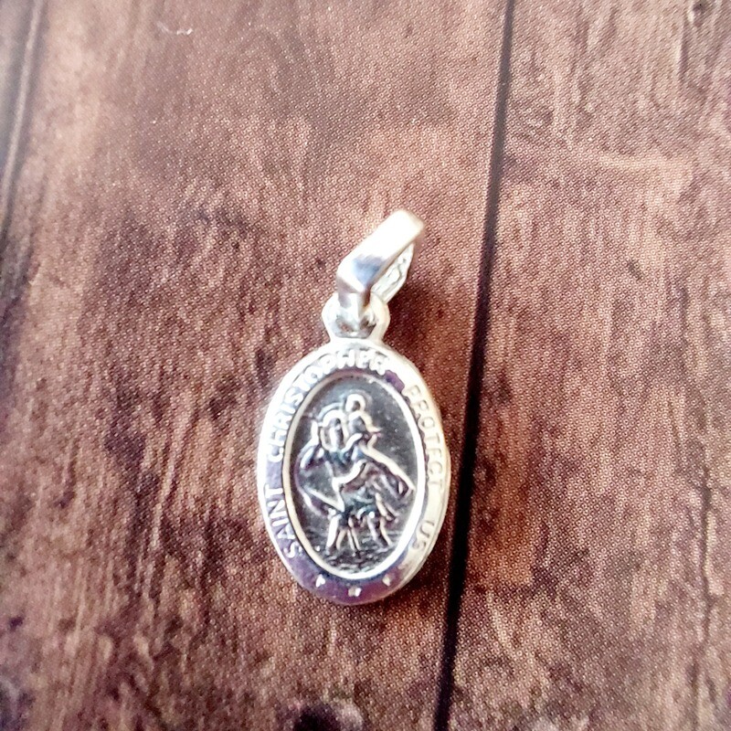 Sterling Silver Medal St. Christopher