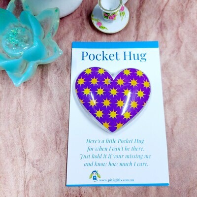 Pocket Hug - Purple Stars