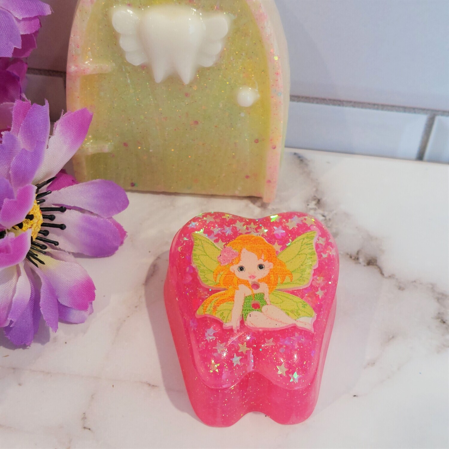 Pink Tooth Fairy Box - Green Fairy