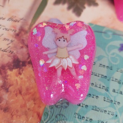 Pink Tooth Fairy Box - Lavender Wings Fairy