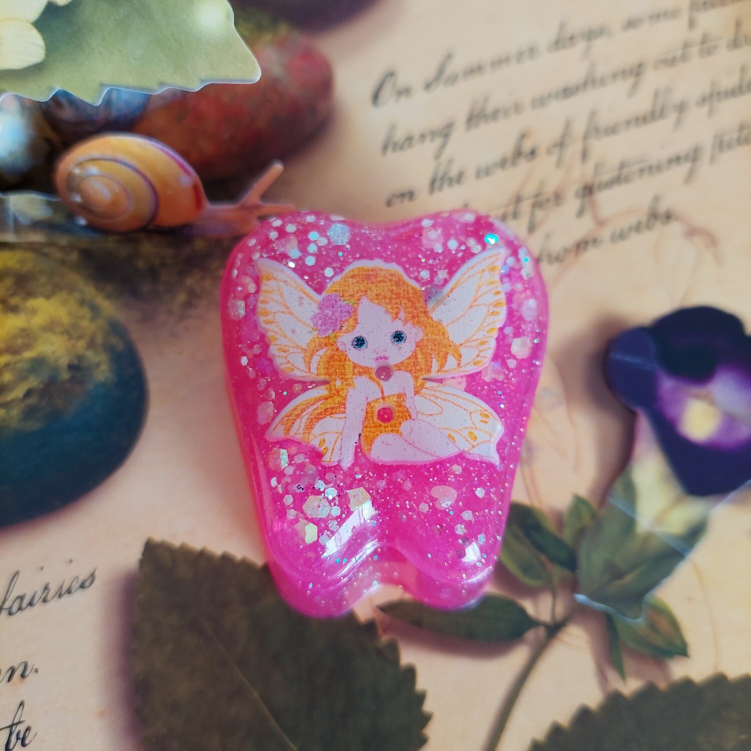 Pink Tooth Fairy Box - Orange Fairy