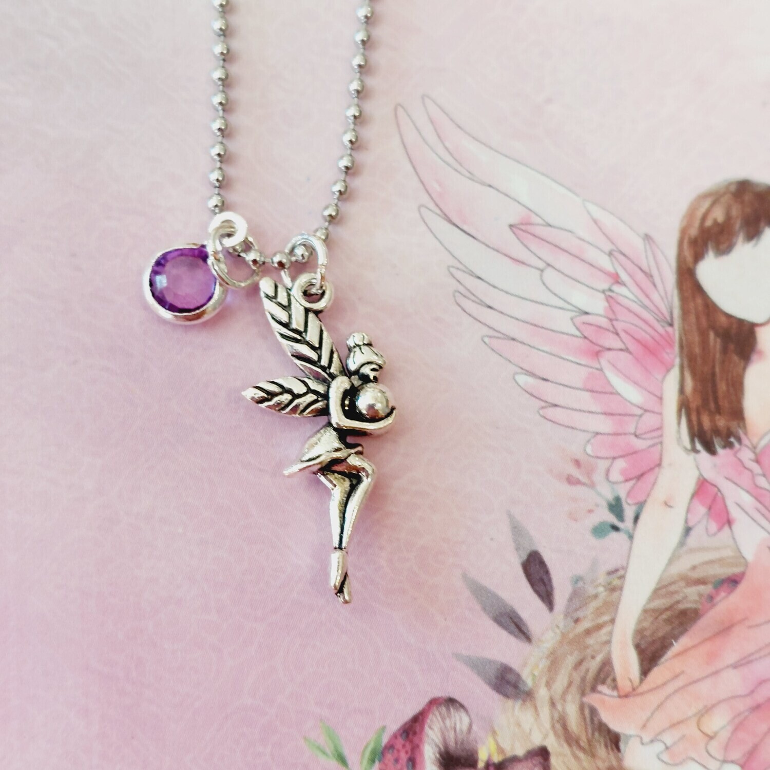 Purple Tooth Fairy Necklace