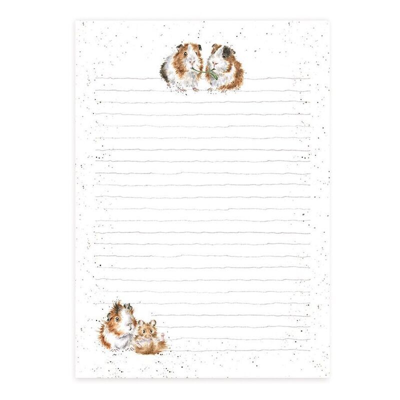 &#39;Lettuce Be Friends&#39; Guinea Pig Jotter Pad - Wrendale Designs