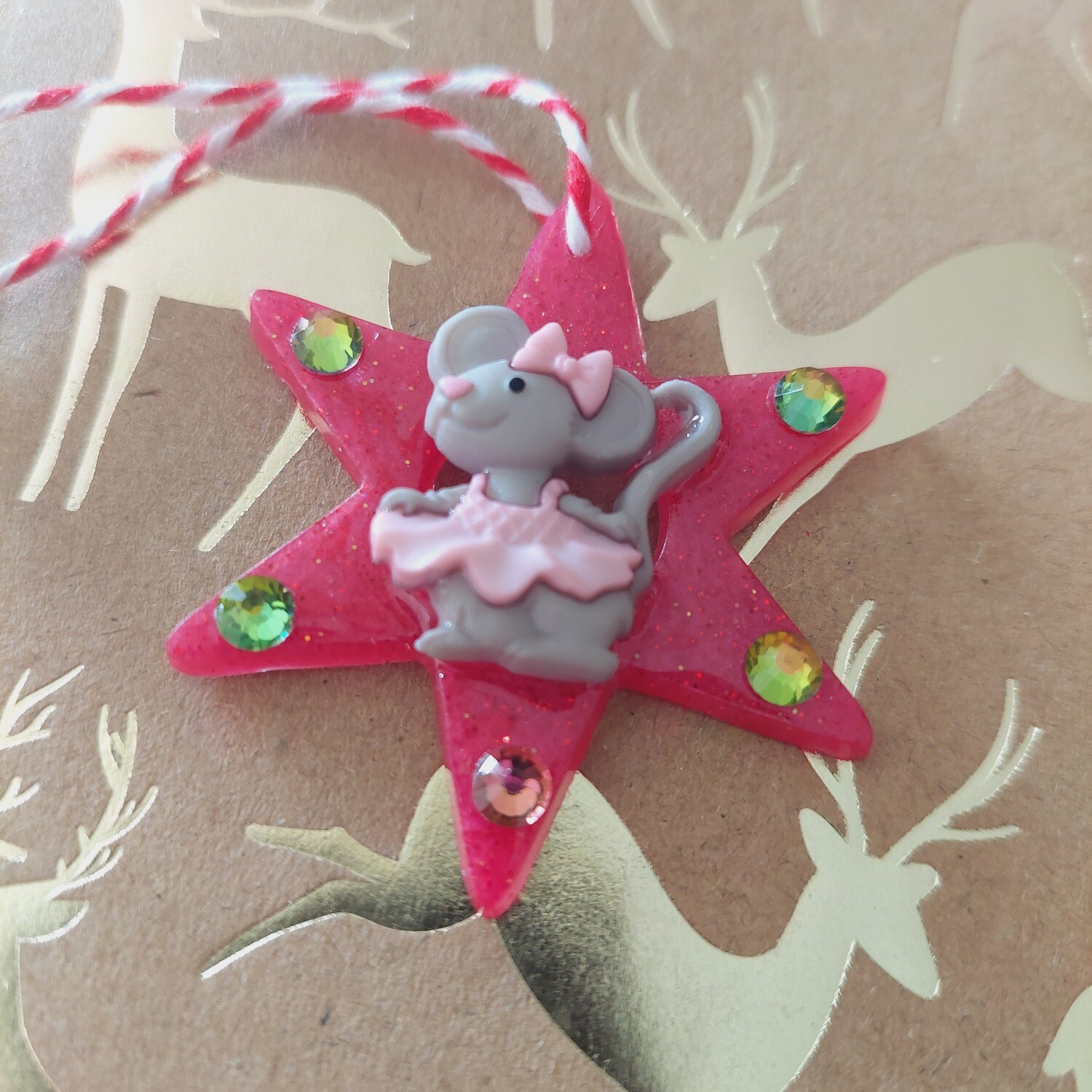 Mouse and STAR Christmas Tree Ornament