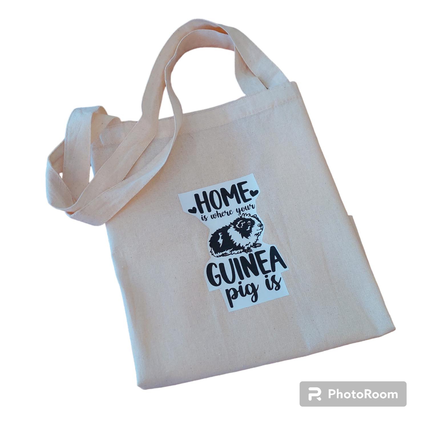 Guinea Pig Tote Bag - Home Is Where Your Guinea Pig is Natural