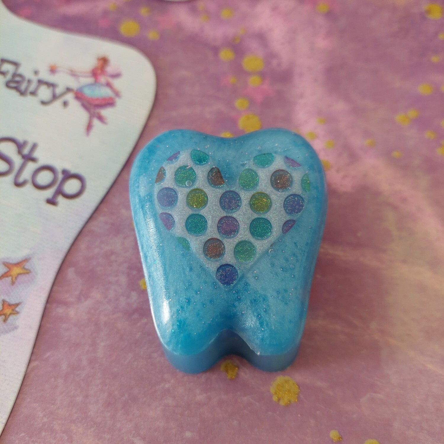 Heart Tooth Fairy Box - Blue