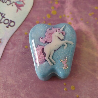Unicorn Tooth Fairy Box - Blue