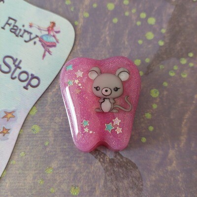 Mouse Tooth Fairy Box - Pink