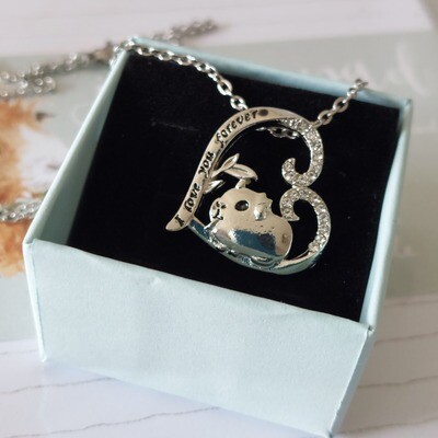 Guinea Pig Necklace - I love you forever keepsake