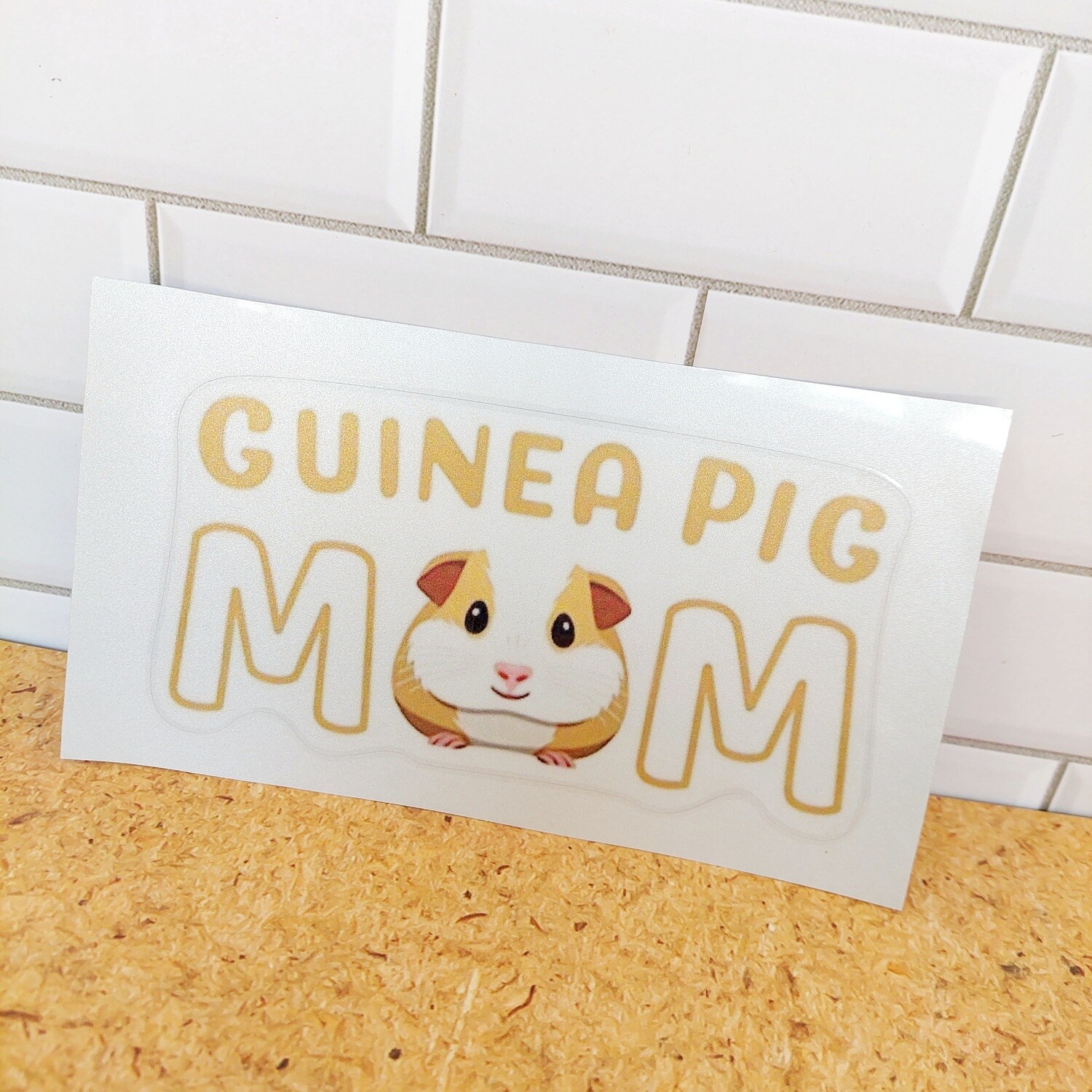 Sticker - Guinea Pig Mum Silver