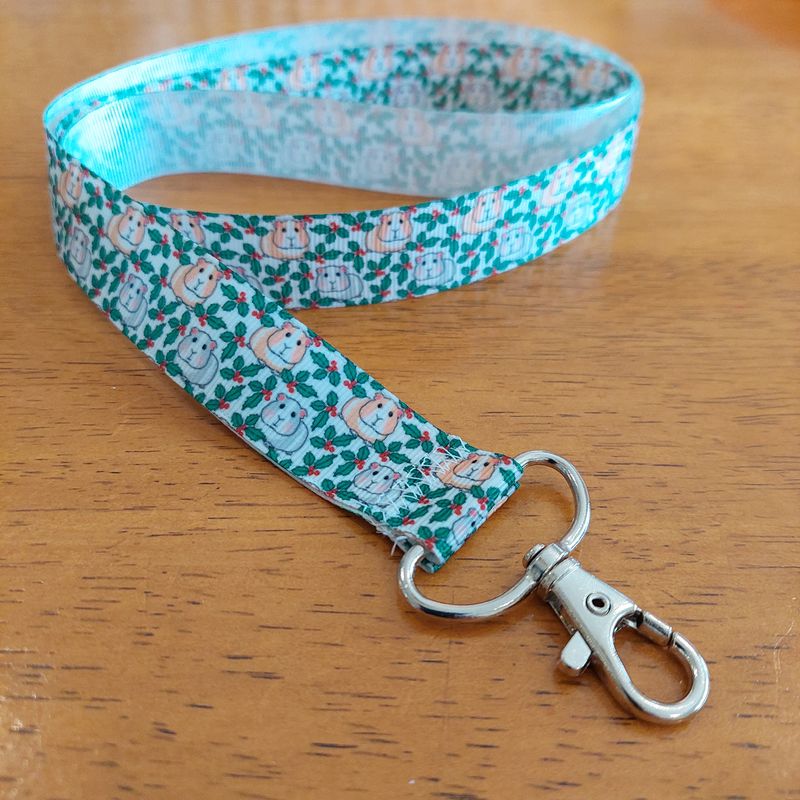 Guinea Pig Lanyard - Christmas Ivy