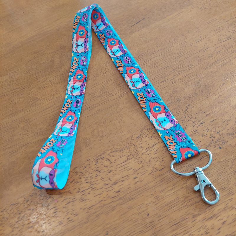 Guinea Pig Lanyard - Super hero