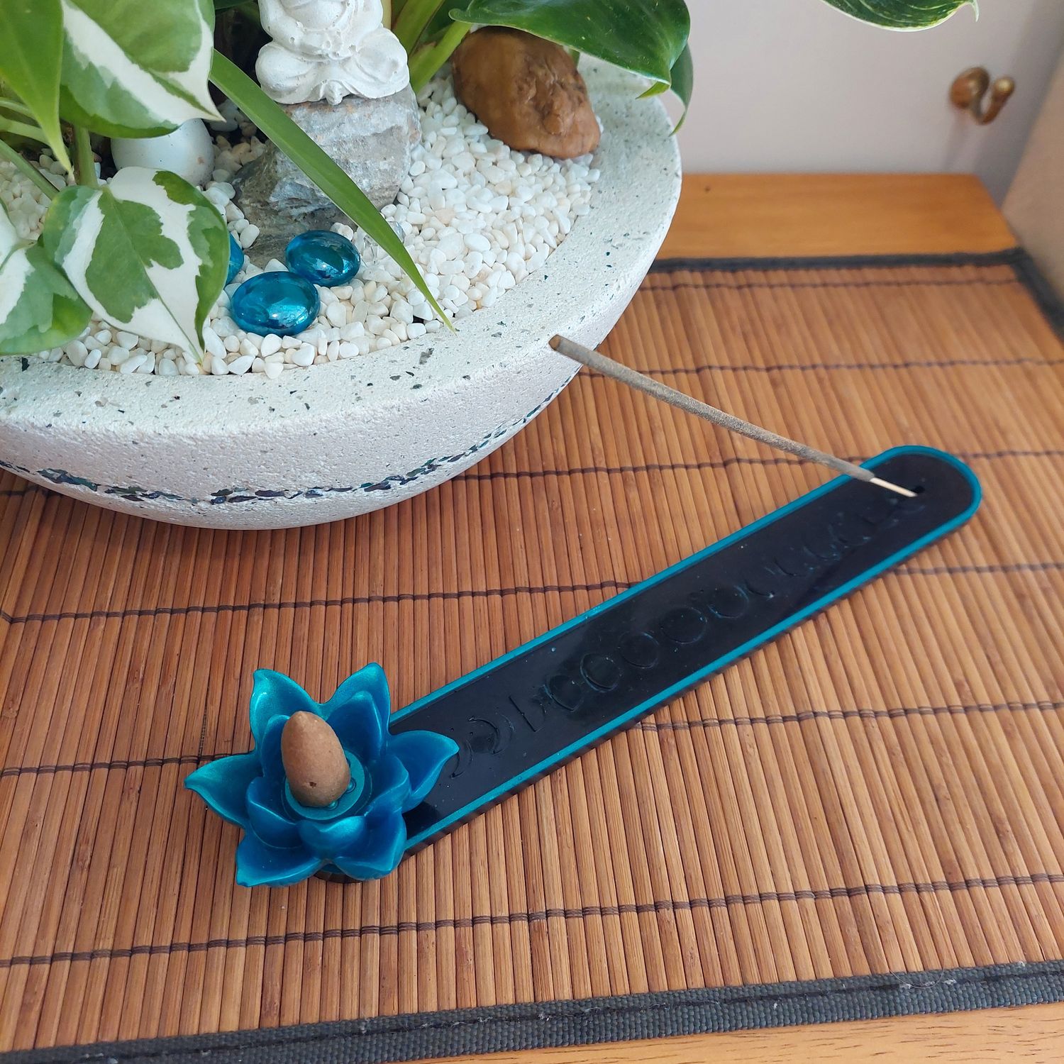 Lotus Flower Resin Incense Holder