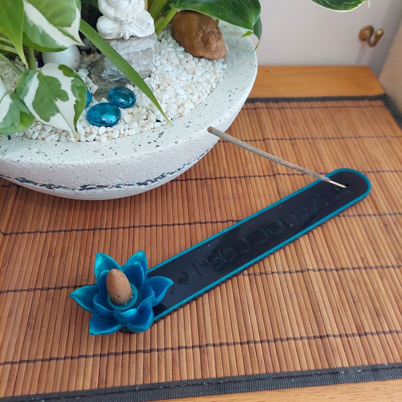 Lotus Flower Resin Incense Holder