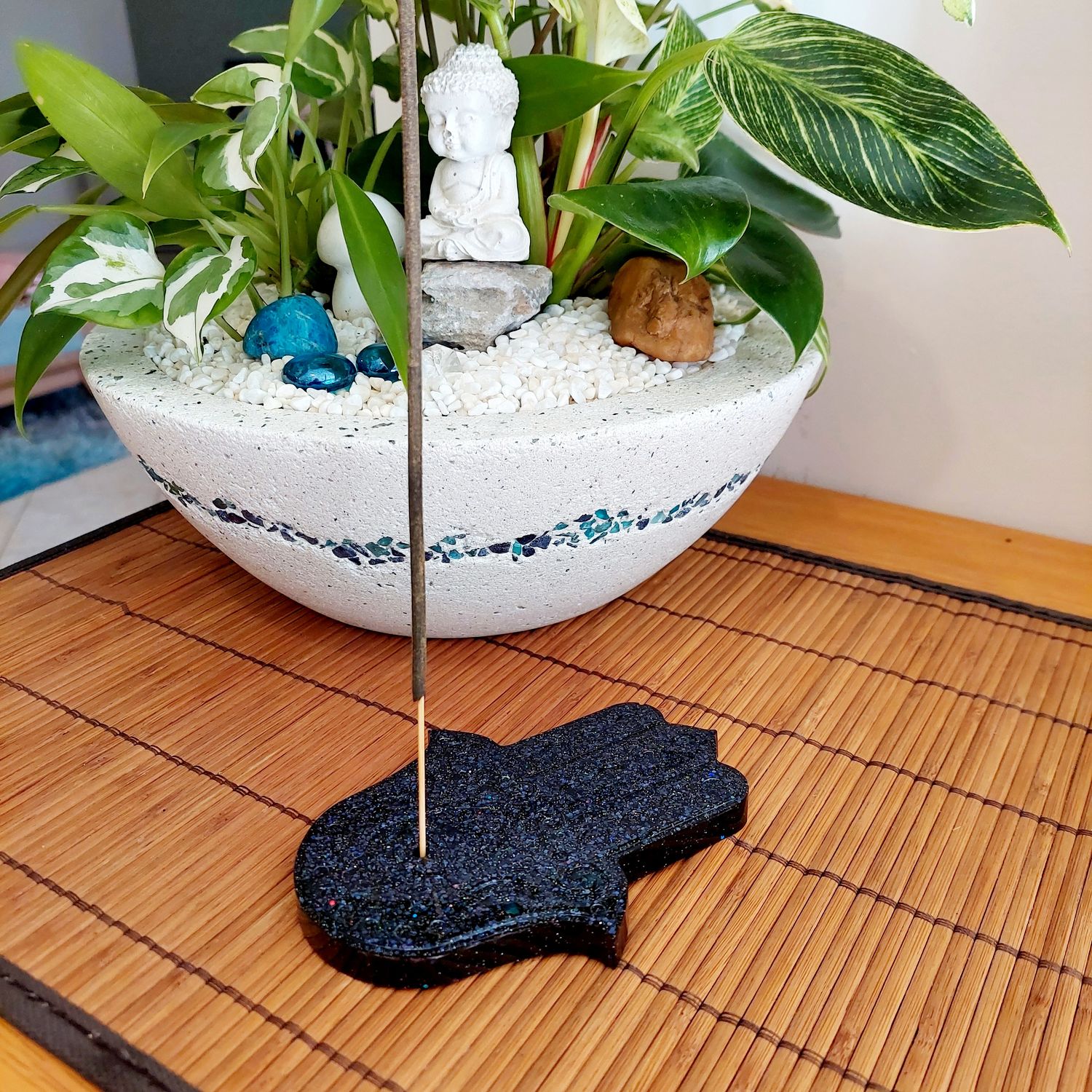 Hamsa Incense Stick Holder - Protect and Purify