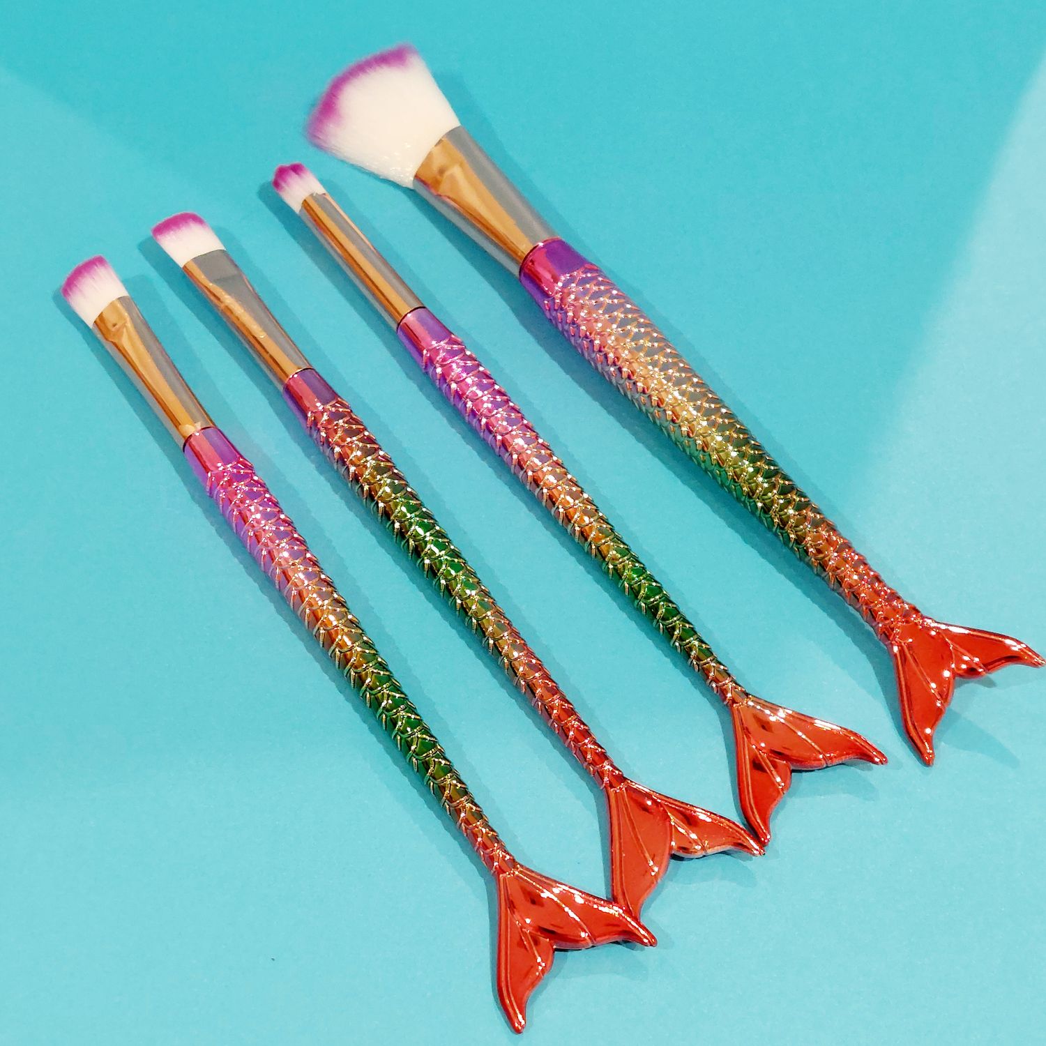 Mermaid Make Up Brushes - Purple
