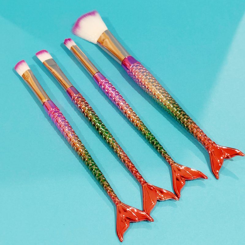 Mermaid Make Up Brushes - Purple
