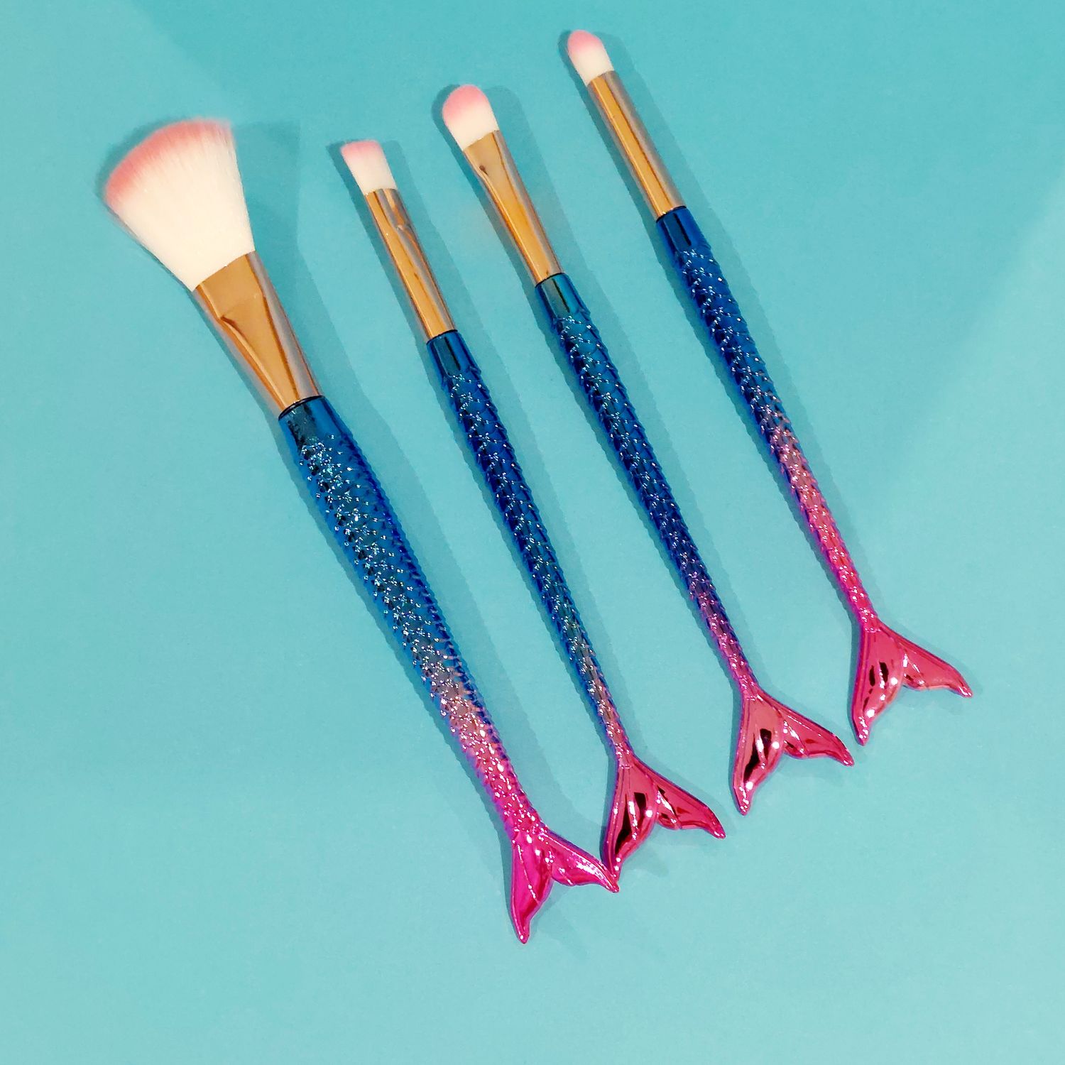 Mermaid Make Up Brushes - Pink