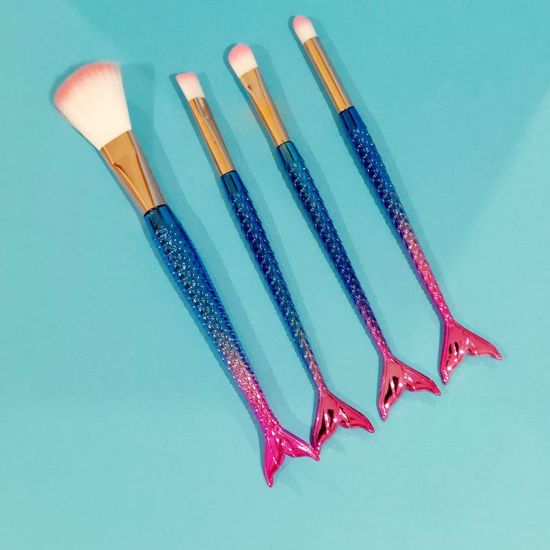 Mermaid Make Up Brushes - Pink