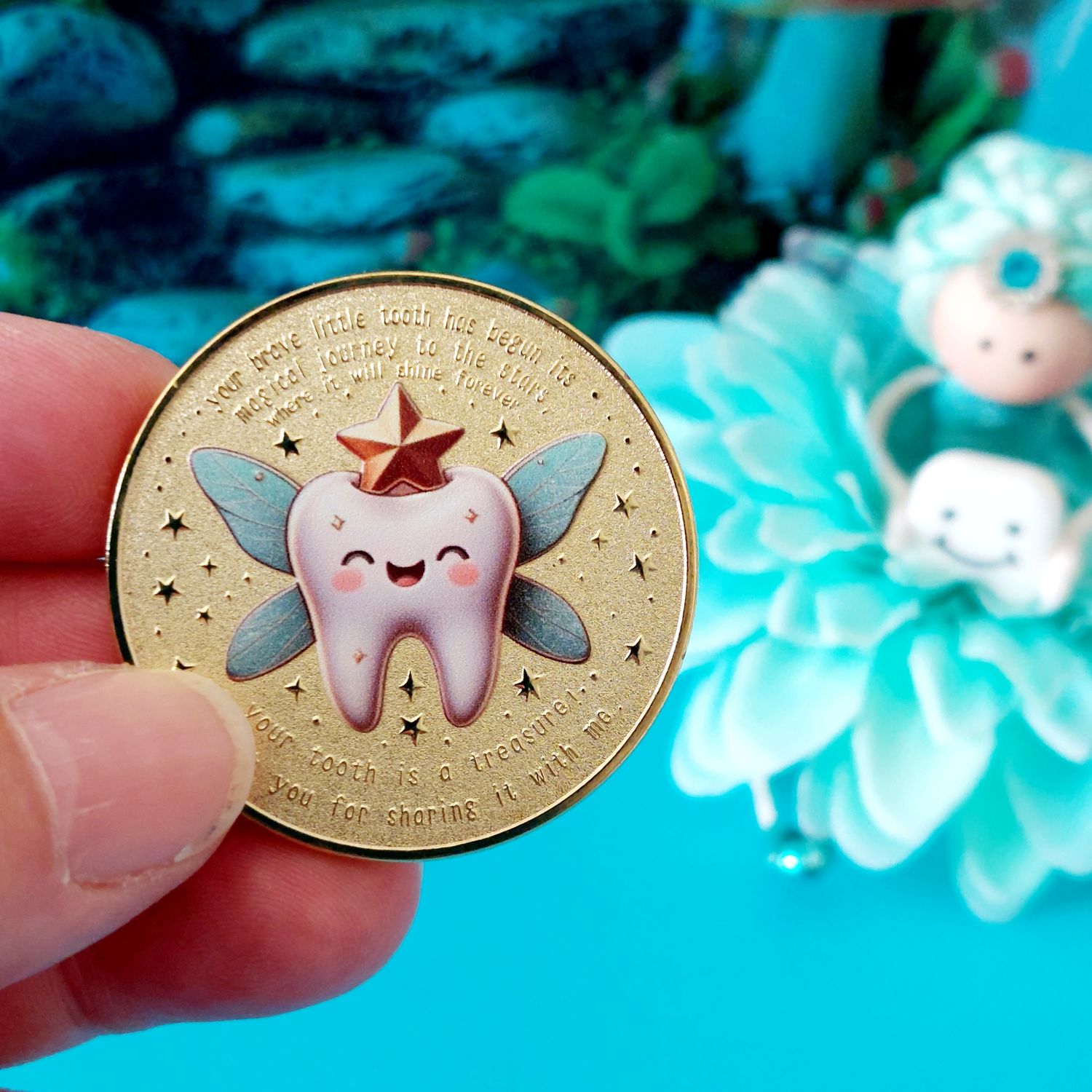 Tooth Fairy metal coin