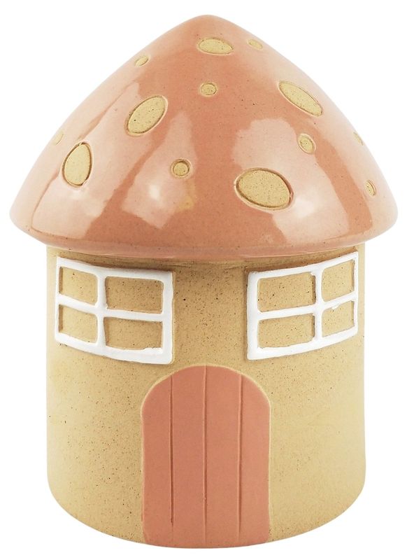 Fairy House Planter Pink 16cm