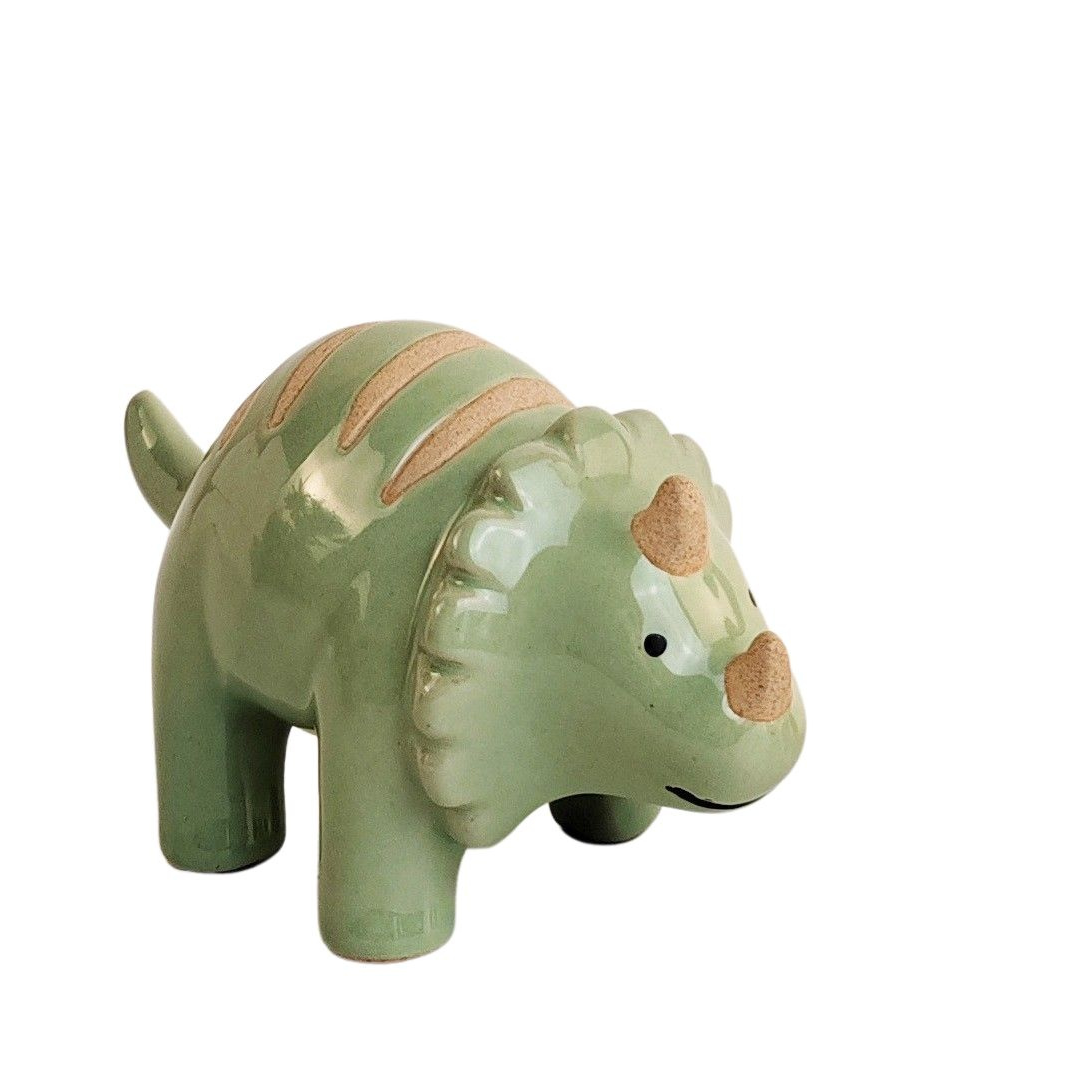 Dinosaur Pot Hanger Green 9cm - Light Green x 1