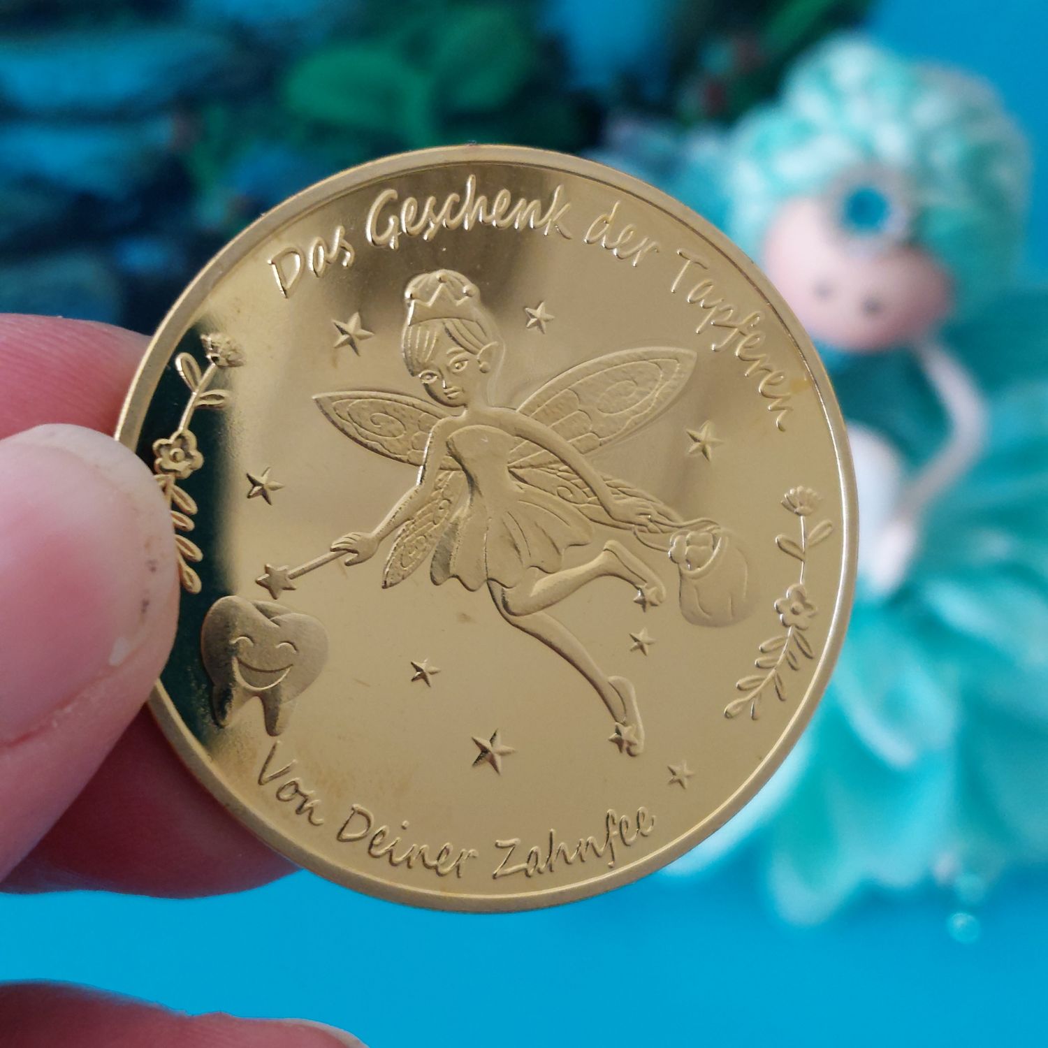 Tooth Fairy Metal Coin Round