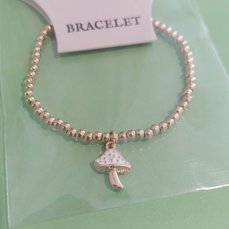 Beaded Mushroom Bracelet