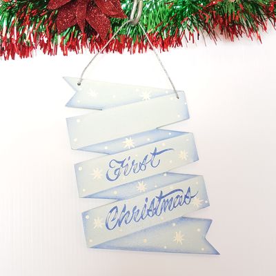 First Christmas Ornament - Blue