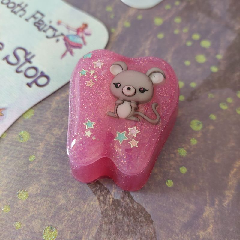 Mouse Tooth Fairy Box - Pink