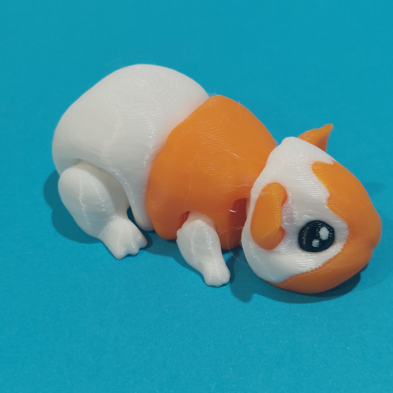 3D Printed Guinea Pig Fidget Orange