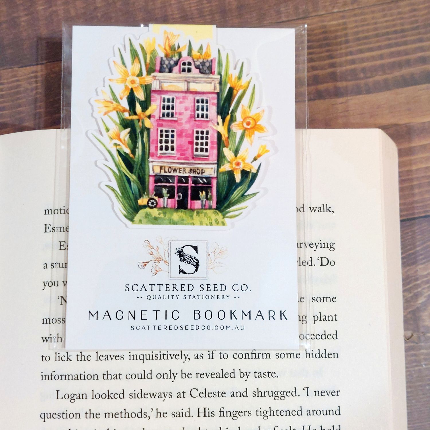 Flower House Magnetic Bookmark