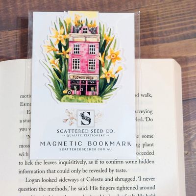 Flower House Magnetic Bookmark