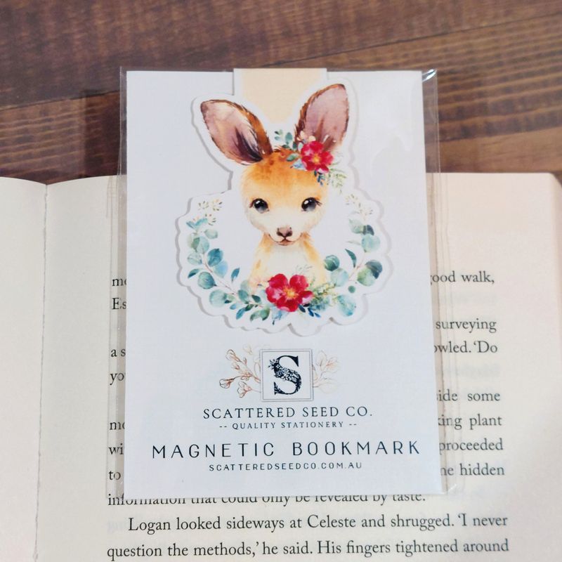 Australian Kangaroo Magnetic Bookmark