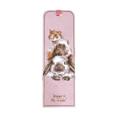 Wrendale Designs "Piggy in the Middle" Bookmark