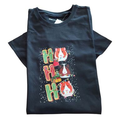 Guinea Pig T shirt - Ho HO HO - Size SMALL