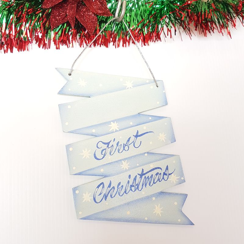 First Christmas Ornament - Blue