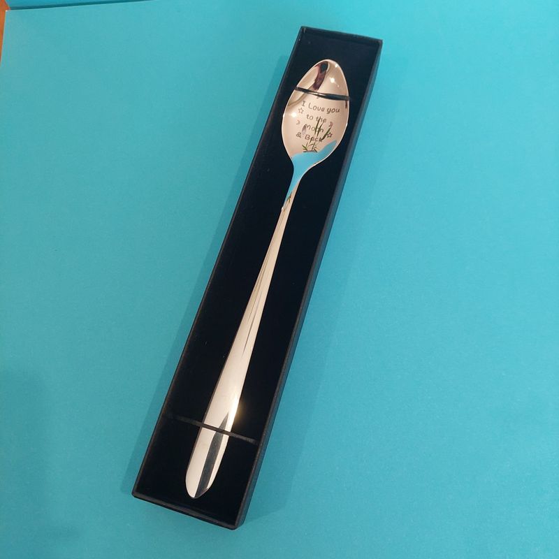 I Love You to the Moon and Back Spoon – Gift Boxed (19cm)