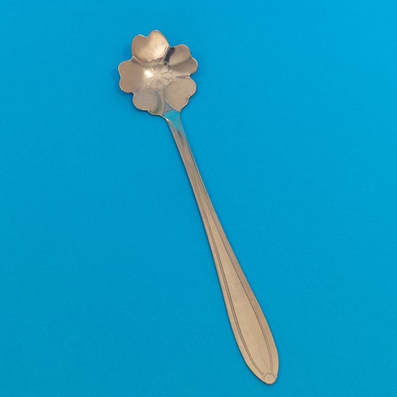 Gold Plate Flower Spoon Gold Plate Flower Spoon