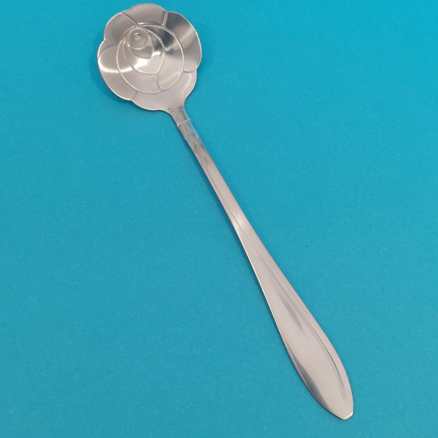 Silver Plate Rose Spoon