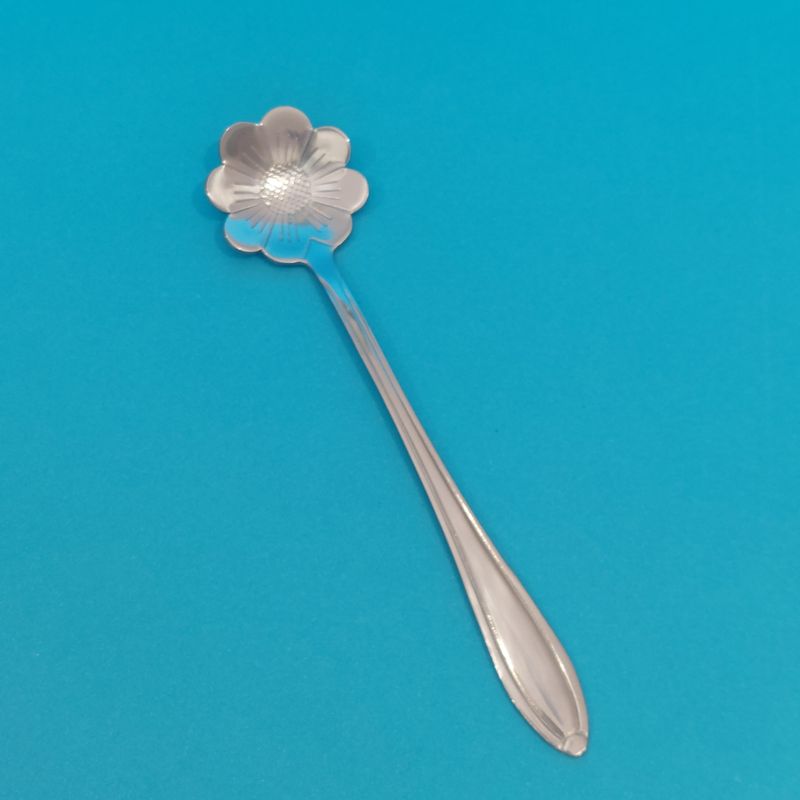 Silver Plate Stamen Flower Spoon Silver Plate Stamen Flower Spoon