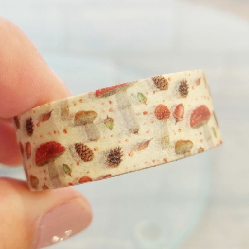 Washi Tape - Mushroom pinecone