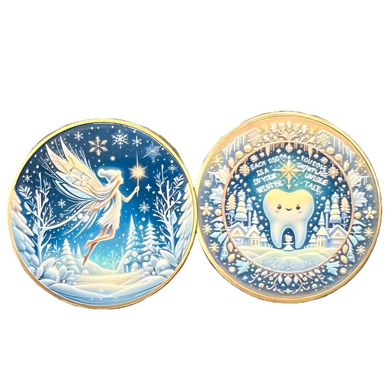 Tooth Fairy Metal Coin Winter