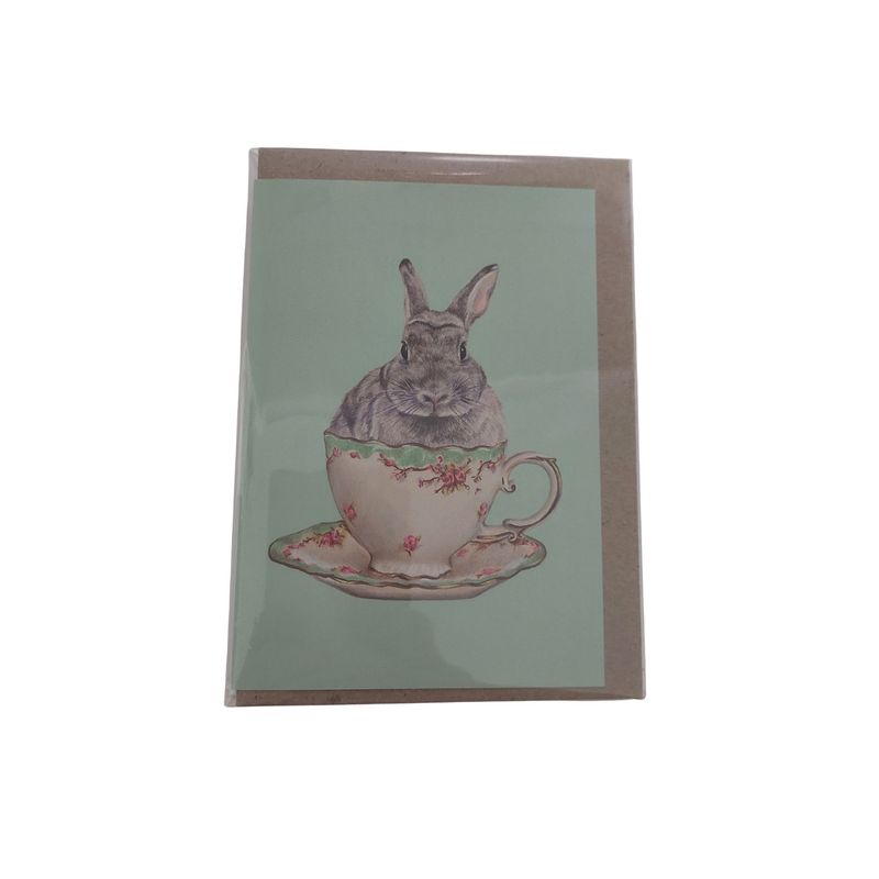 Tea Time - Greeting Card bUNNY