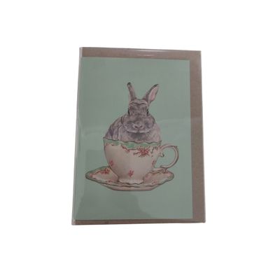 Tea Time - Greeting Card bUNNY
