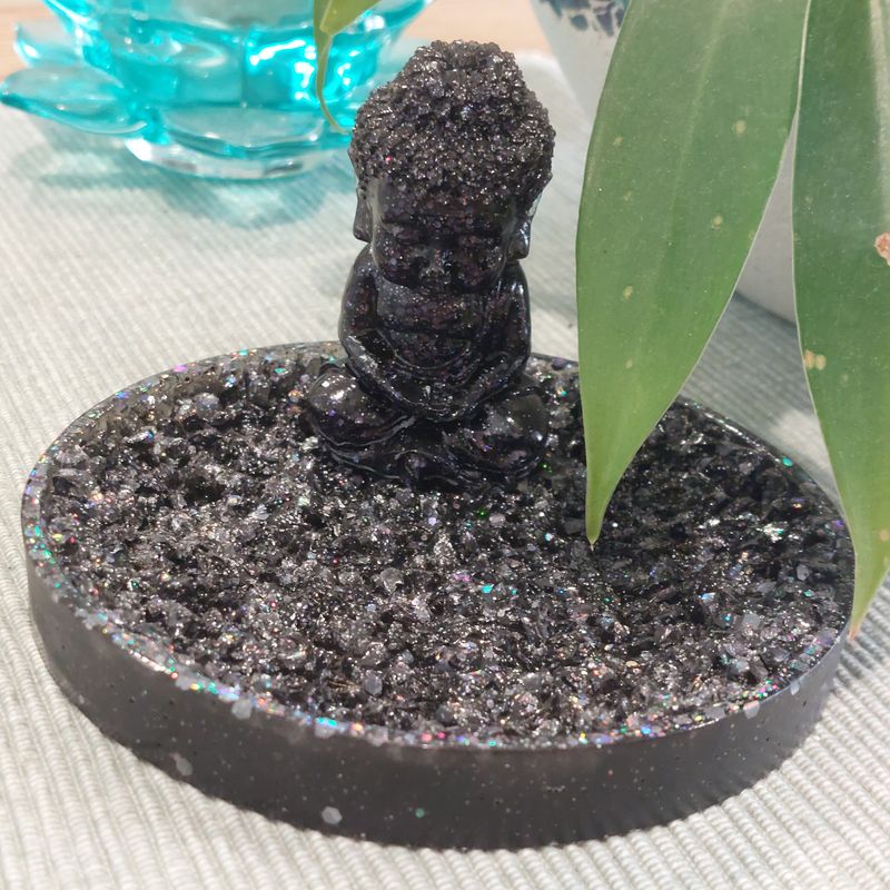 Buddha Incense and trinket holder - Handmade Resin