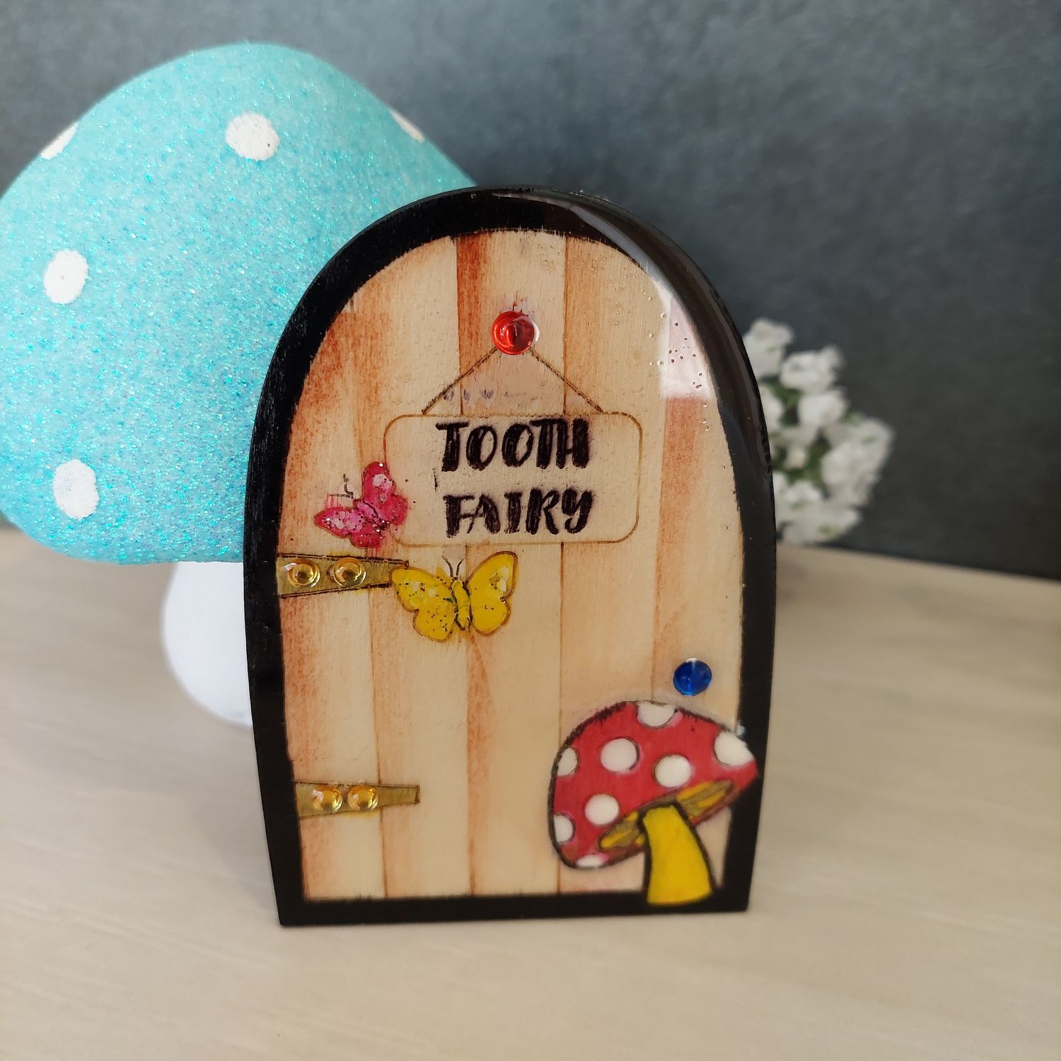 Wooden Tooth Fairy Door
