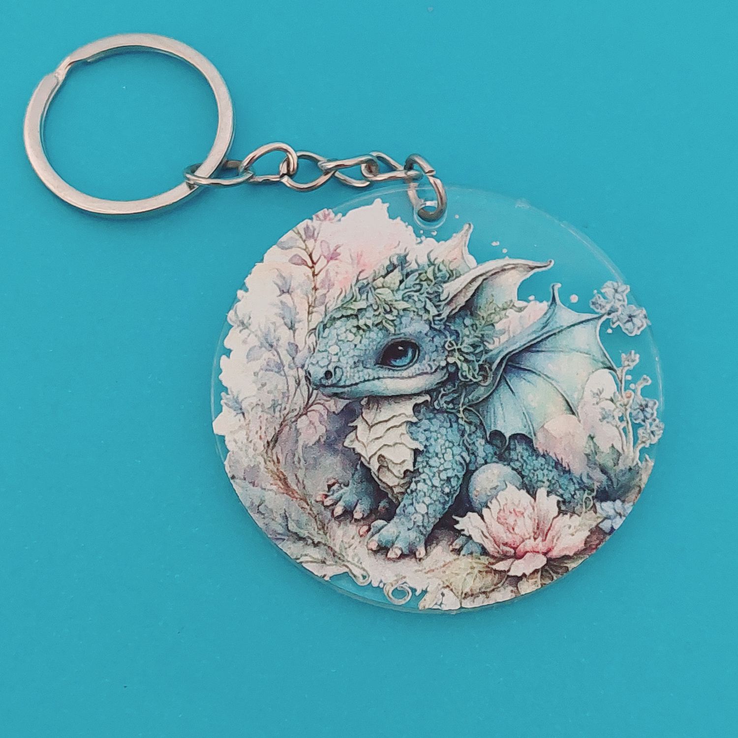 Blue Dragon Key ring